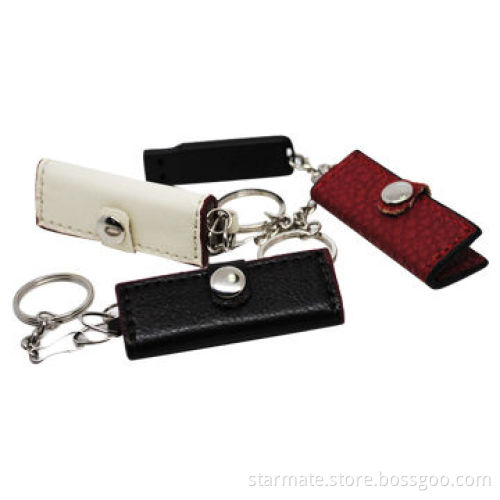 Leather USB Flash Drive with True Capacity and Reliable Storage